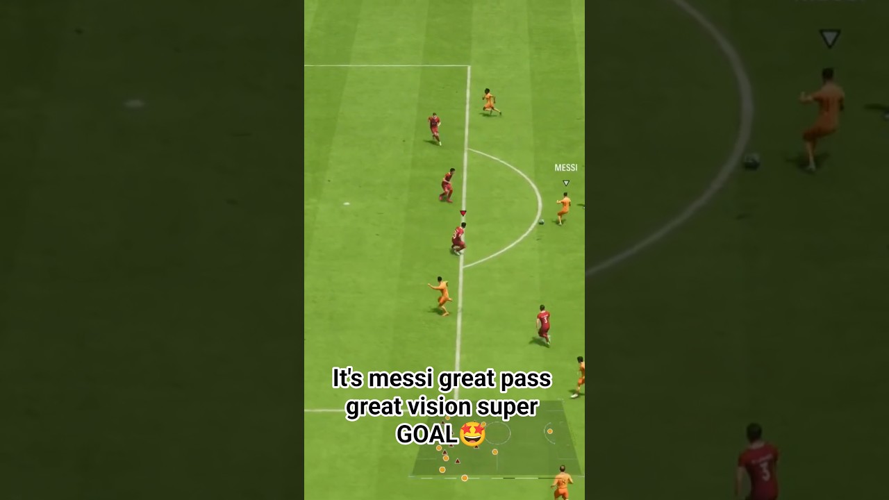EA Its messi great pass great vision super GOAL ⚽midgamer🤩