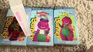 My Barney VHS Collection That Has Earl Fisher As The Announcer 