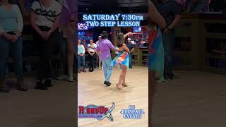 Two-Step lesson at Round Up Nightclub with DJ JohnPaul and Ana, Saturdays at 7:30pm. #2step Profile