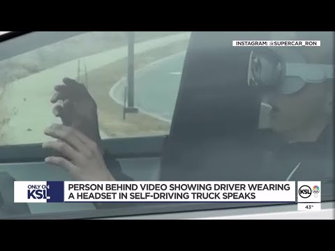 Viral video appears to catch Cybertruck driver using Apple VR headset in Utah
