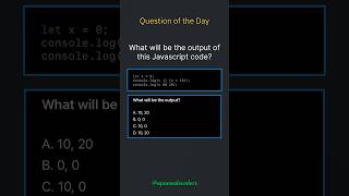 Question of the Day – Can You Solve This JavaScript Logic Puzzle 🤔 #javascript #coding