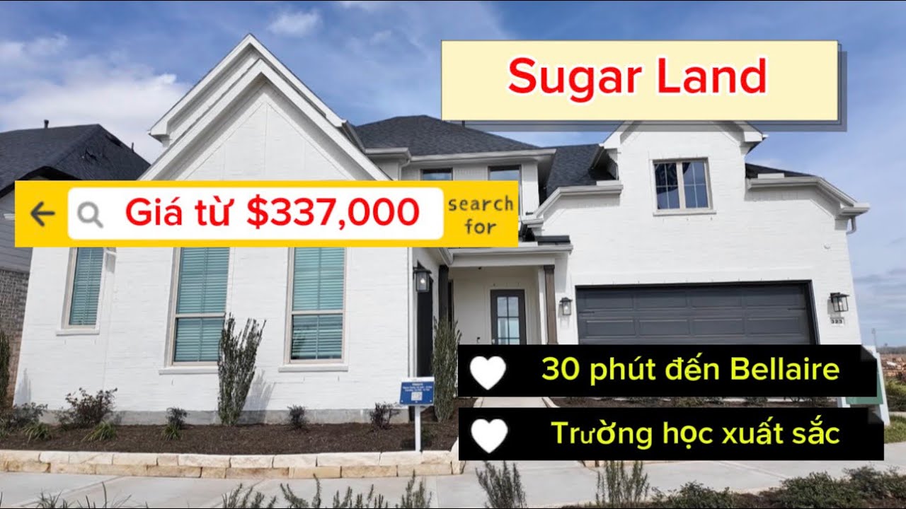 SUGAR LAND10 - Khu dân cư mới mở 2026 ở thành phố Sugar Land, quy hoạch bài bản, đường xá rộng rãi.