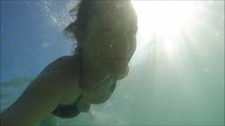 Underwater sea mature wife
