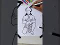 How to draw hanuman Ji from 311 number step by step for beginners #art #shorts