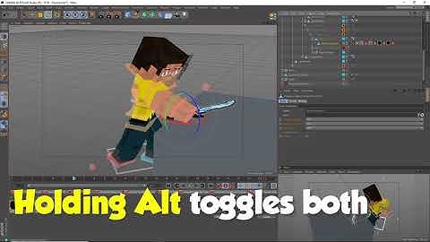 How to Pick Up and Throw Items for Minecraft Animations - Cinema4D