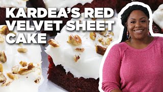 Kardea Brown's Red Velvet Sheet Cake | Delicious Miss Brown | Food Network  - YouTube