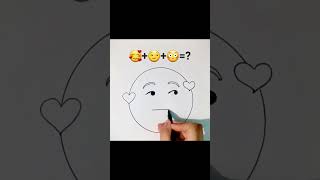 Emoji Satisfying Art#Youtubeshorts #Art #Creative #Emojichallenge #Shorts