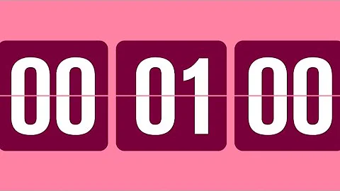 1 Minute Countdown Timer Pink Theme  🌸 | Golden Timer #subscribe #share #like