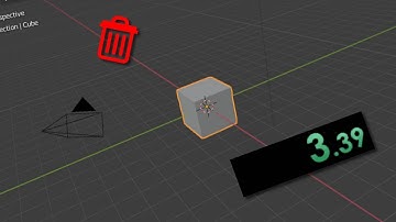 Deleting the default cube | Speedrun