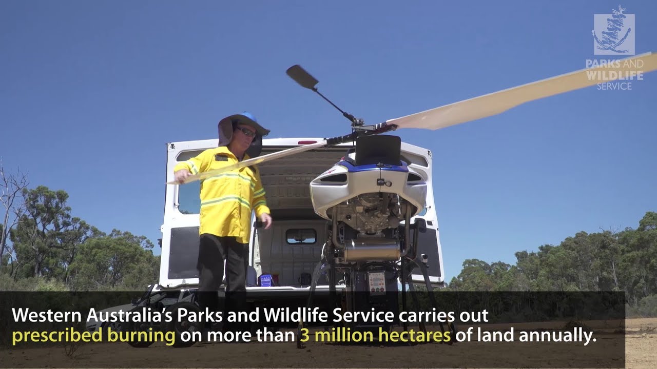 western australia flag Prescribed burning drone trial