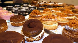 WOW! Roasted Cronuts with Various Toppings / Croissant donuts, Cronut