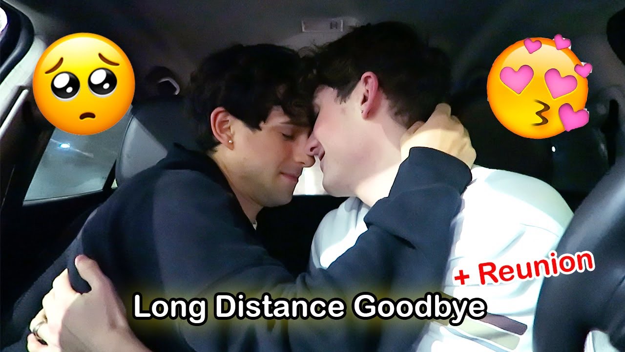 Long Distance Relationship Goodbye Reunion I CRY Gay Couple Dion 