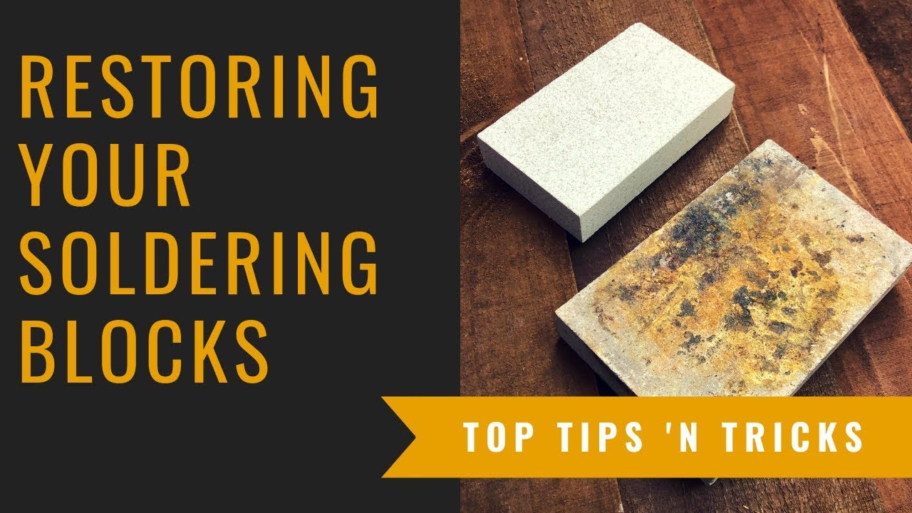 Restoring Your Soldering Blocks & Boards - Making Your Soldering Surfaces  Look Like New Again 