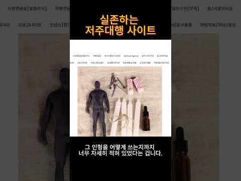 저주대행 사이트 탐방 ㄷㄷ #저주 #저주대행 #공포 #무서운이야기