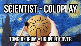 The Scientist - Coldplay | 3 inches 6 note mini tongue drum × ukulele cover #tonguedrum screenshot 5