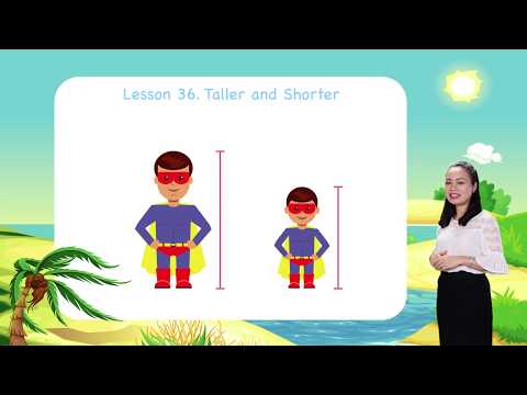 Math for kids | Lesson 36. Taller and Shorter - Measurement