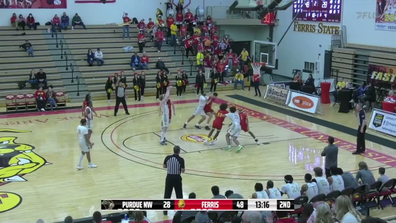 Purdue Northwest vs Ferris State Men's Basketball | GLIAC Highlights