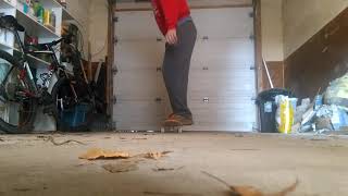 Flat Ground Skateboarding In Garage