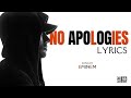 No Apologies Eminem Lyrics No Apologies Eminem Lyrics