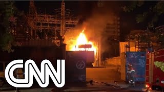 Incêndio atinge subestação da Light no rio de Janeiro | CNN SÁBADO