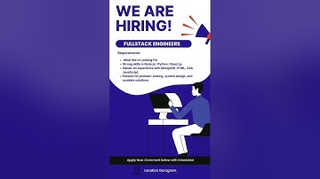 🔥Hiring Fullstack Developers Node.js, Python, React |Jobs in Gurugram 🚀#itjobs #shorts #fresherjobs