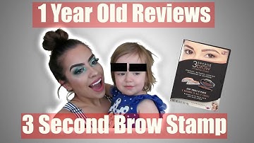 1 Year Old Reviews 3 Second Brow Stamp | OMG