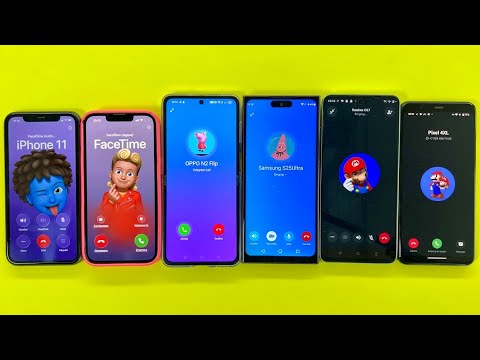Incoming Call Telegram Vs FaceTime Vs WhatsApp IPhone 11 13pro SamsungS25Ultra OPPO N2 Pixel 4XL