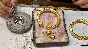 The final stage of bangle making 