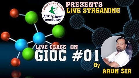 GIOC #01 | Effective Nuclear charge | Screening Coefficient |  LIVE STREAMING BY #ARUNSIR