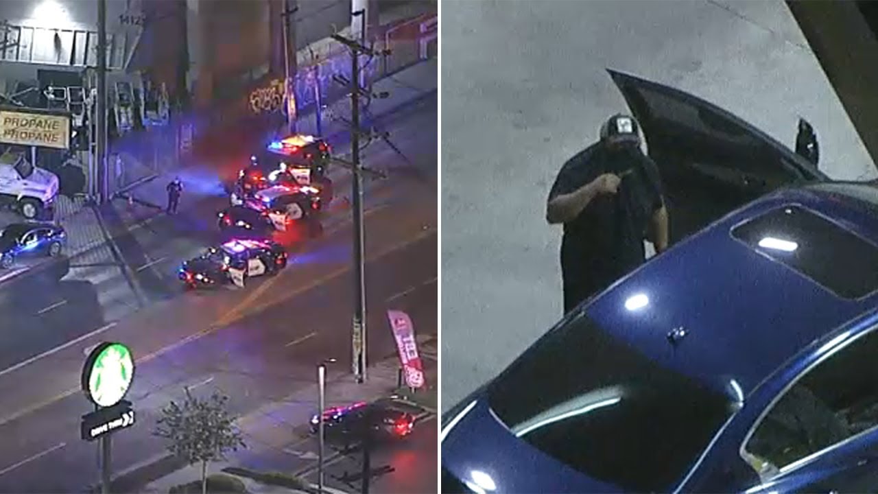 FULL CHASE: Suspect stops for gas in the middle of high-speed police chase