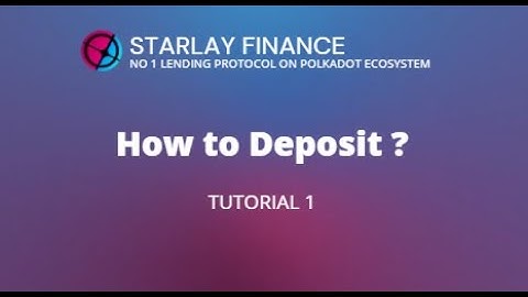 How to Deposit in Starlay using C-Bridge and ArthSwap? | Tutorial 1