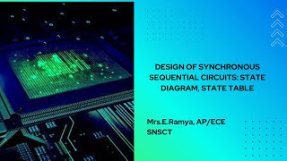 DESIGN OF SYNCHRONOUS SEQUENTIAL CIRCUITS: STATE DIAGRAM, STATE TABLE | DE | SNS INSTITUTIONS