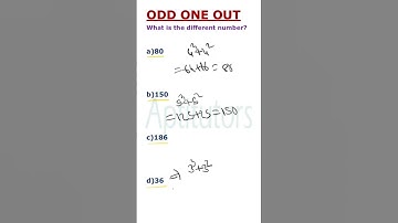 Odd One Out....Number Classification.... Reasoning Questions..Aptitude Problems