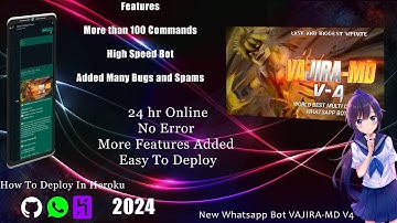 ⭕️This Video Is About How To Create VAJIRA-MD BOT In Heroku  |  ⭕️How to deploy in HEROKU