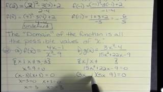 Rational Expressions: Simplify and Evaluate