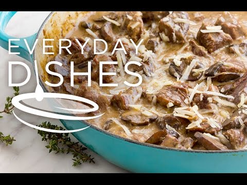 Savory Mushroom Asiago Beef