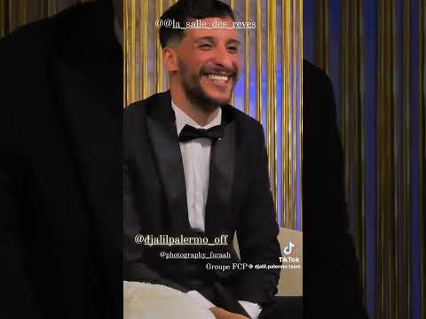 عرس جليل باليرمو يغني في عرسه مع زوجته