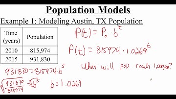 3.1.4 Population Models
