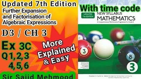 D3 math|Ch 3|Ex 3C|Q_1_2_3_4_5_6|New Updated 7th Edition|New Oxford Mathematics 3|Sir Sajid Mehmood