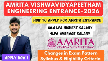 🥇AEEE 2026|Aanvraag toelatingsexamen Amrita Vishwa Vidyapeetham Universiteit|Veel veranderingen|D...