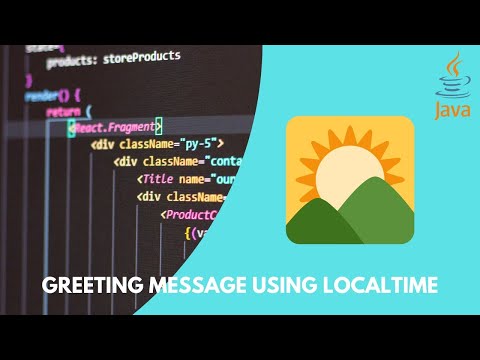 Greeting Message Using LocalTime In Java || Java || Jadav Sir