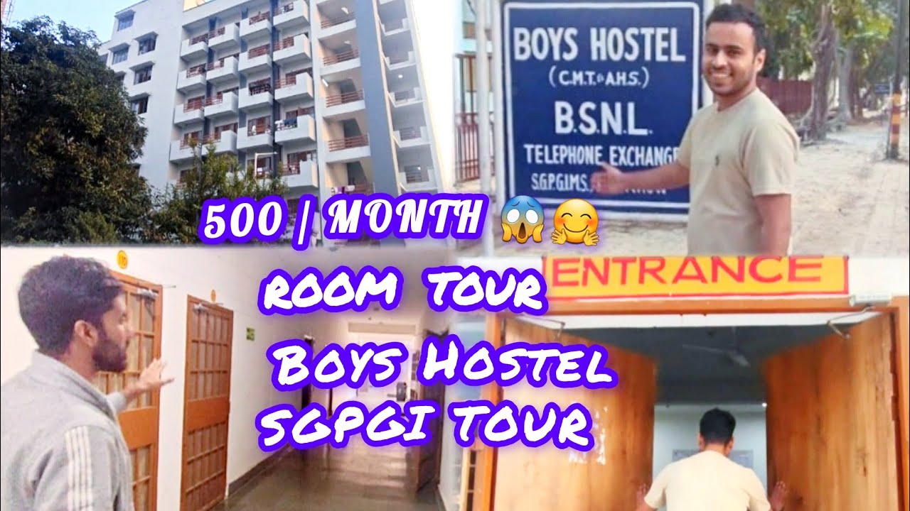 SGPGI Lucknow Boys Hostel and Room Tour Rooms | Monthly Expenses | Food | Life Style 