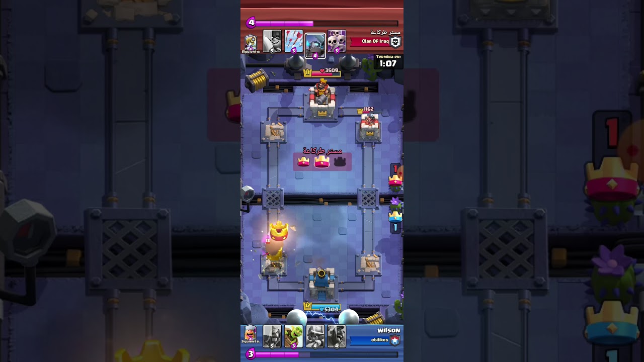 clash royale wilson vs Clan Of Iraq