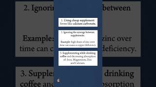 These 3 Supplement Mistakes Are Extremely Unhealthy! Avoid... #Shorts #pcos.thyroid.weight.loss