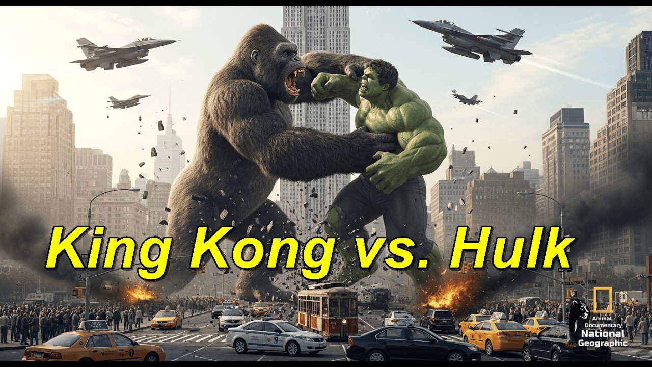 Кинг-Конг против Халка: самая жестокая схватка в Нью-Йорке