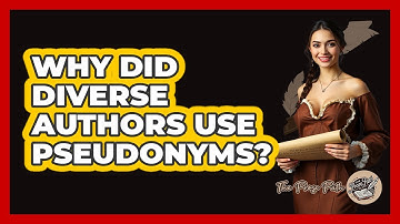 Why Did Diverse Authors Use Pseudonyms? - The Prose Path