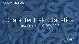 IDEA 10.3 Features: Character Field Statistics