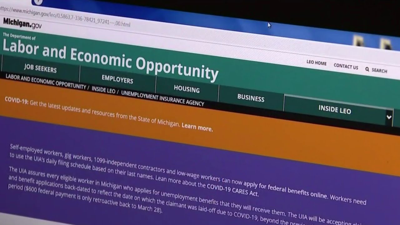 Unemployment benefits expand, but website for Michigan ...