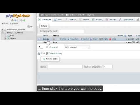 Video: PhpMyAdmin verilənlər bazasıdır?