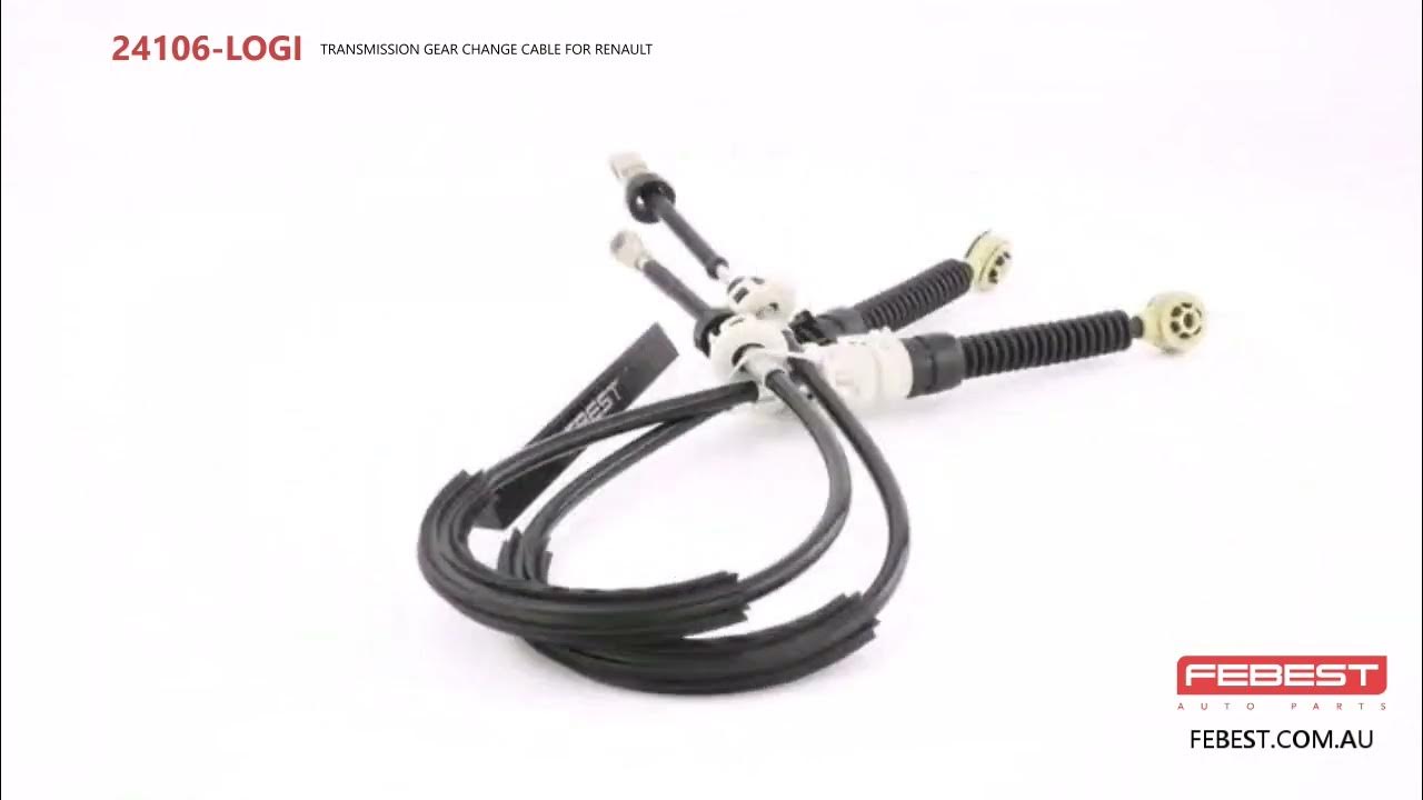 24106-LOGI TRANSMISSION GEAR CHANGE CABLE FOR RENAULT - YouTube